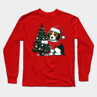 Beagle Dog Christmas Long Sleeve T-Shirt